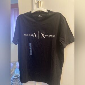 Black Armani Exchange tee shirt